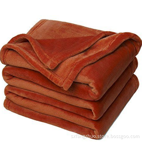wholesale big size customized super soft flannel fleece winter blanket for adult